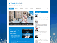 Tablet Screenshot of positivitydaily.com